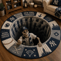 NYY Quilted Round Mat HQH
