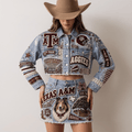 TAMA Embellished Denim Set NTKO