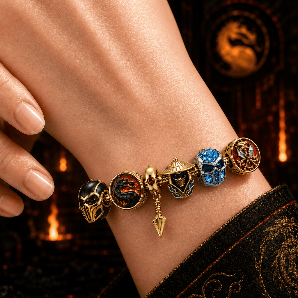 MKB Gold Charm Bracelet Set BMD