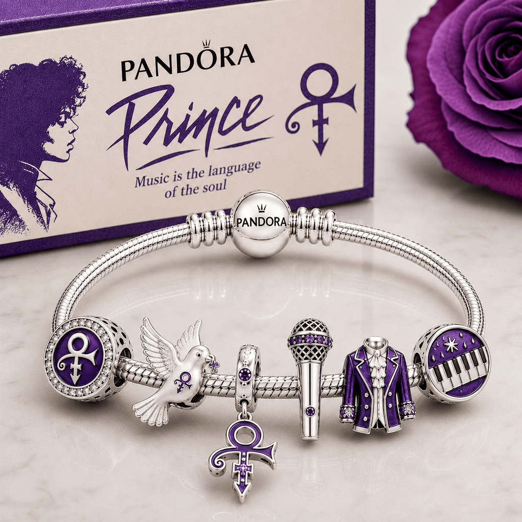 PRCE Silver Charm Bracelet Set BMD